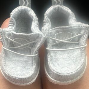 Hey Dude Kids Light Gray Slip-On Sneakers